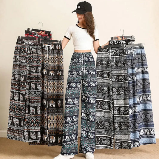Thai Elephant Printed Pants