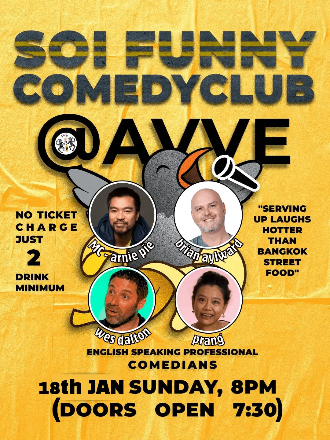Soi Funny Stand Up Comedy Club Event in Bangkok Thailand on Jan 18 2026