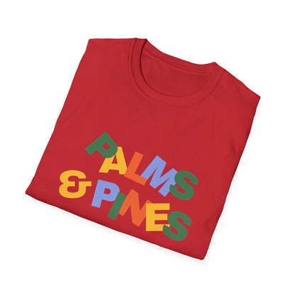 "Palms & Pines" Retro Color Blocks T-Shirt