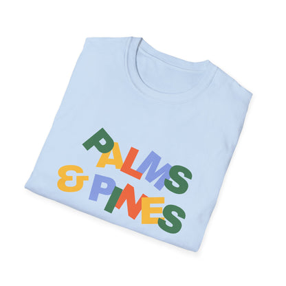 "Palms & Pines" Retro Color Blocks T-Shirt