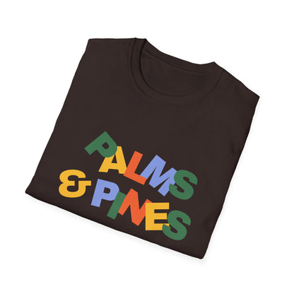 "Palms & Pines" Retro Color Blocks T-Shirt