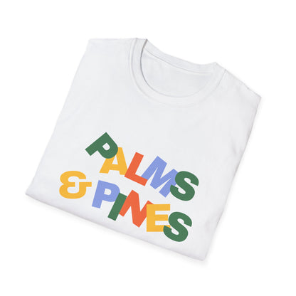 "Palms & Pines" Retro Color Blocks T-Shirt