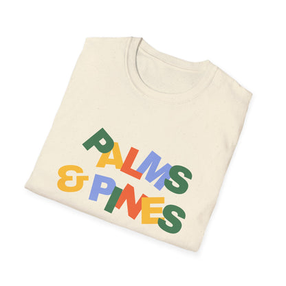 "Palms & Pines" Retro Color Blocks T-Shirt