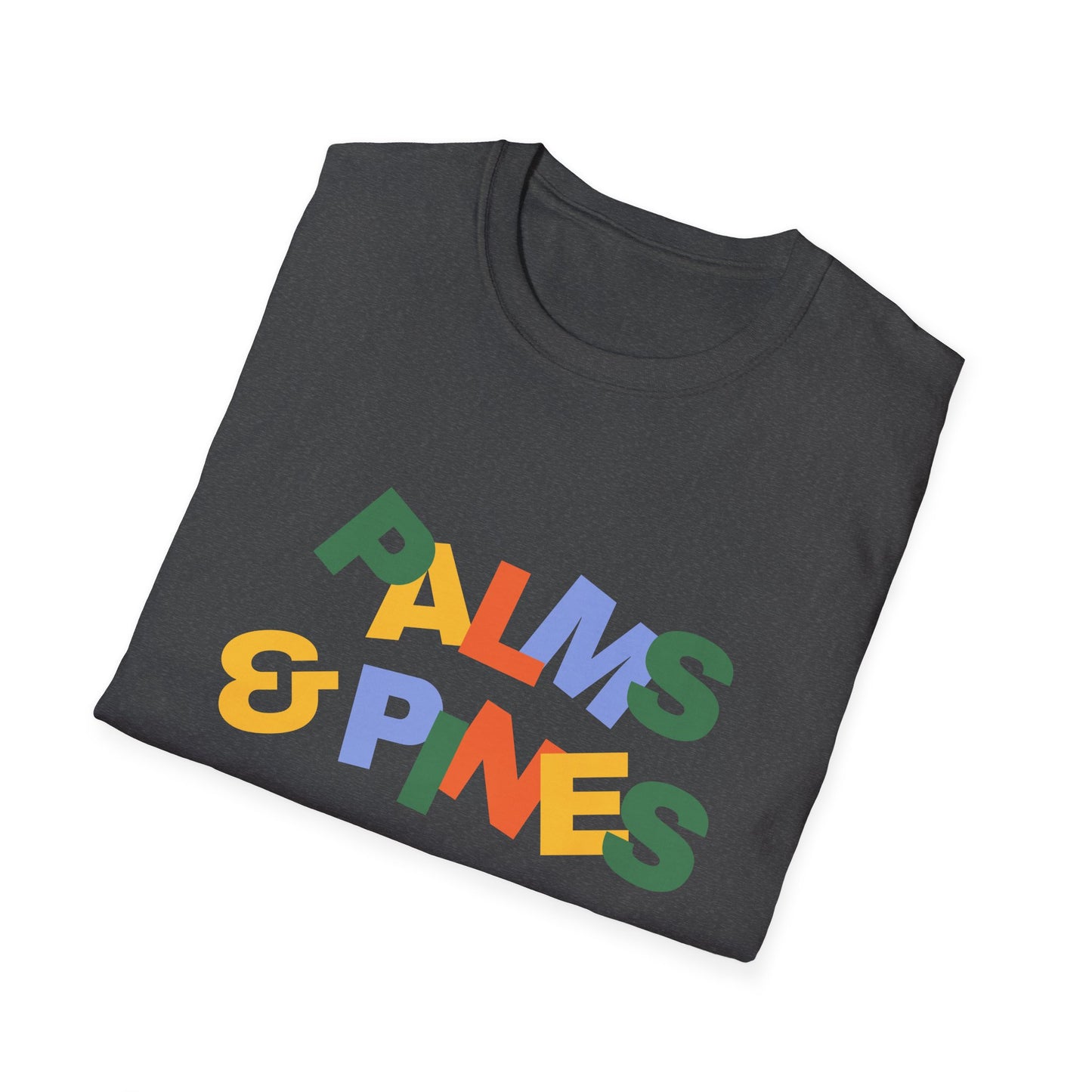 "Palms & Pines" Retro Color Blocks T-Shirt