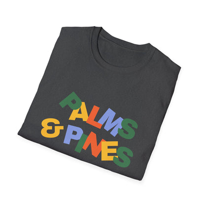 "Palms & Pines" Retro Color Blocks T-Shirt