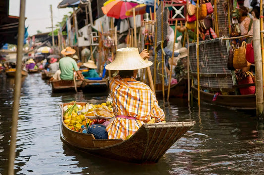 Bangkok: Damnoen Saduak Floating Market and Maeklong Railway Street Market