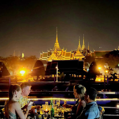 Bangkok: Luxury Cruise on Chao Phraya River w/ Free Flow Beer & Wine (The Luxury White Cruise)