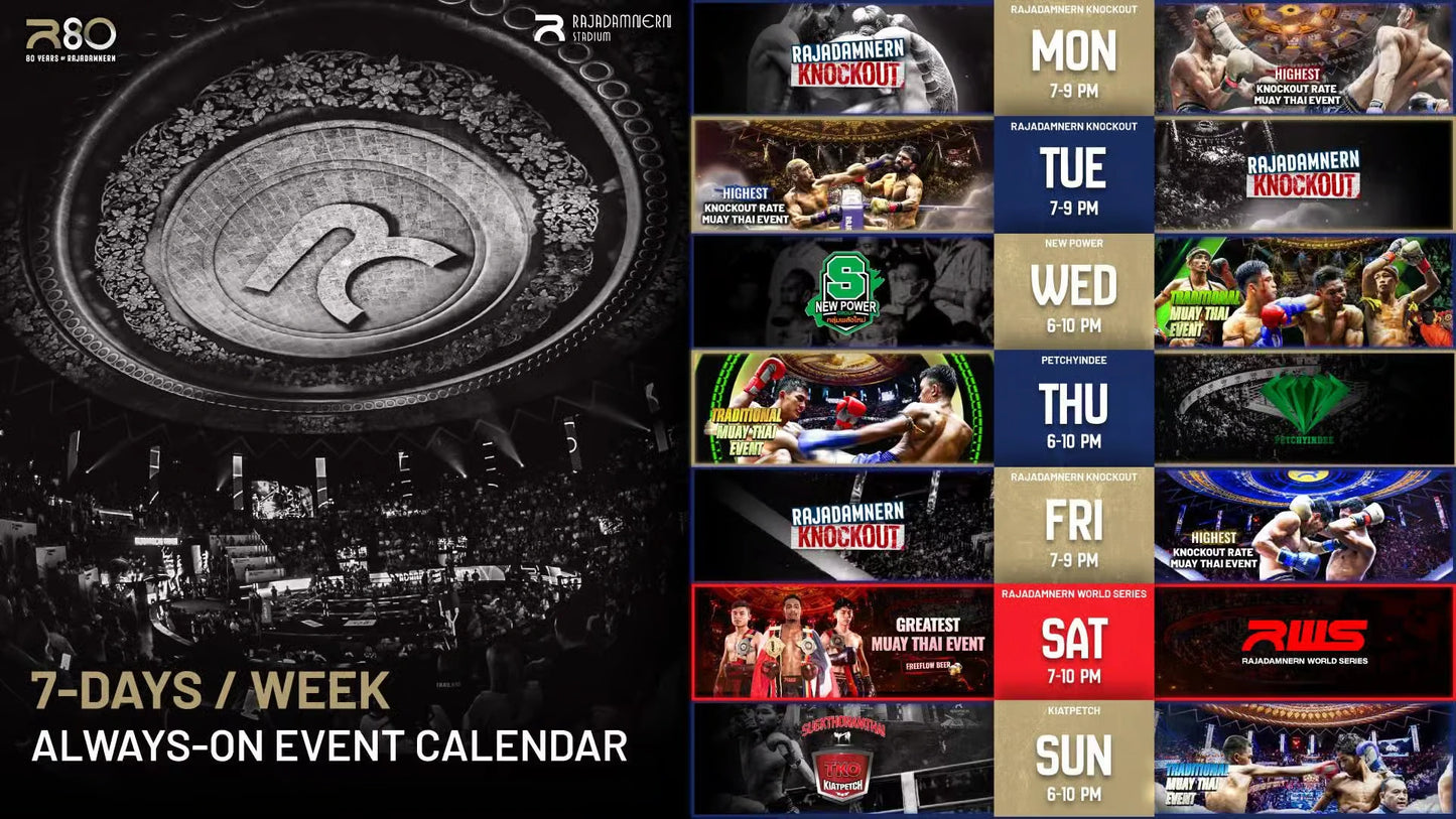 Bangkok: Muay Thai Boxing Tickets at Rajadamnern Stadium