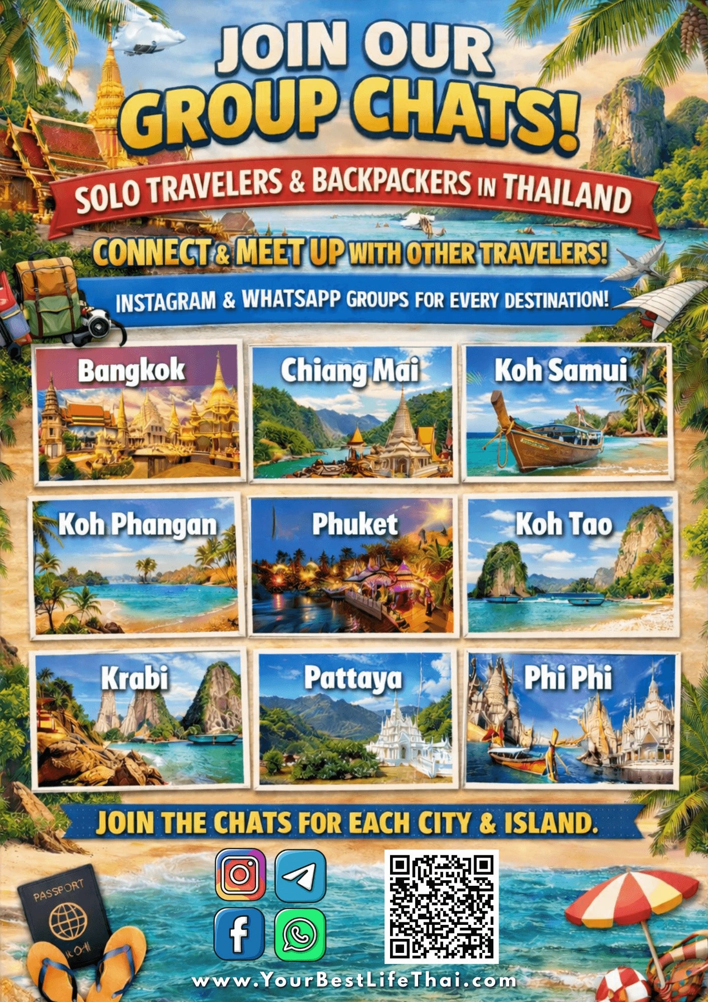 Group Chats for Solo Travelers in Thailand