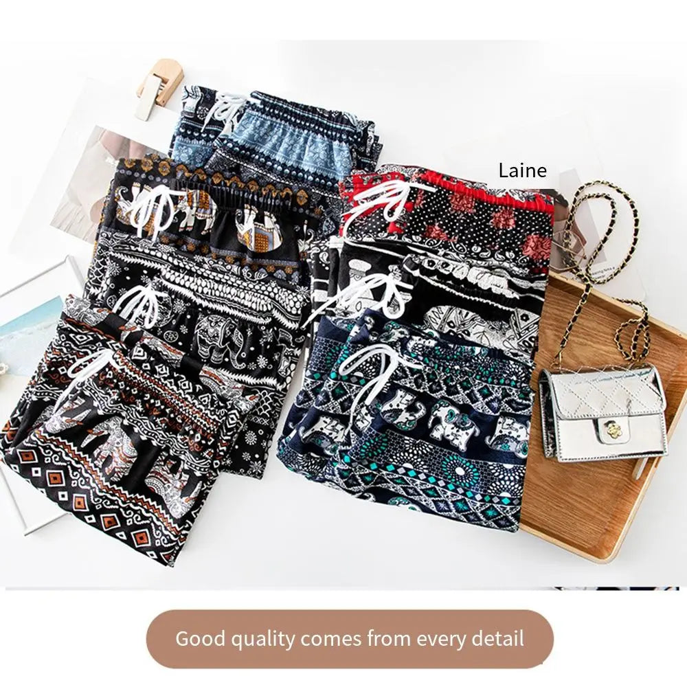 Thai Elephant Printed Pants