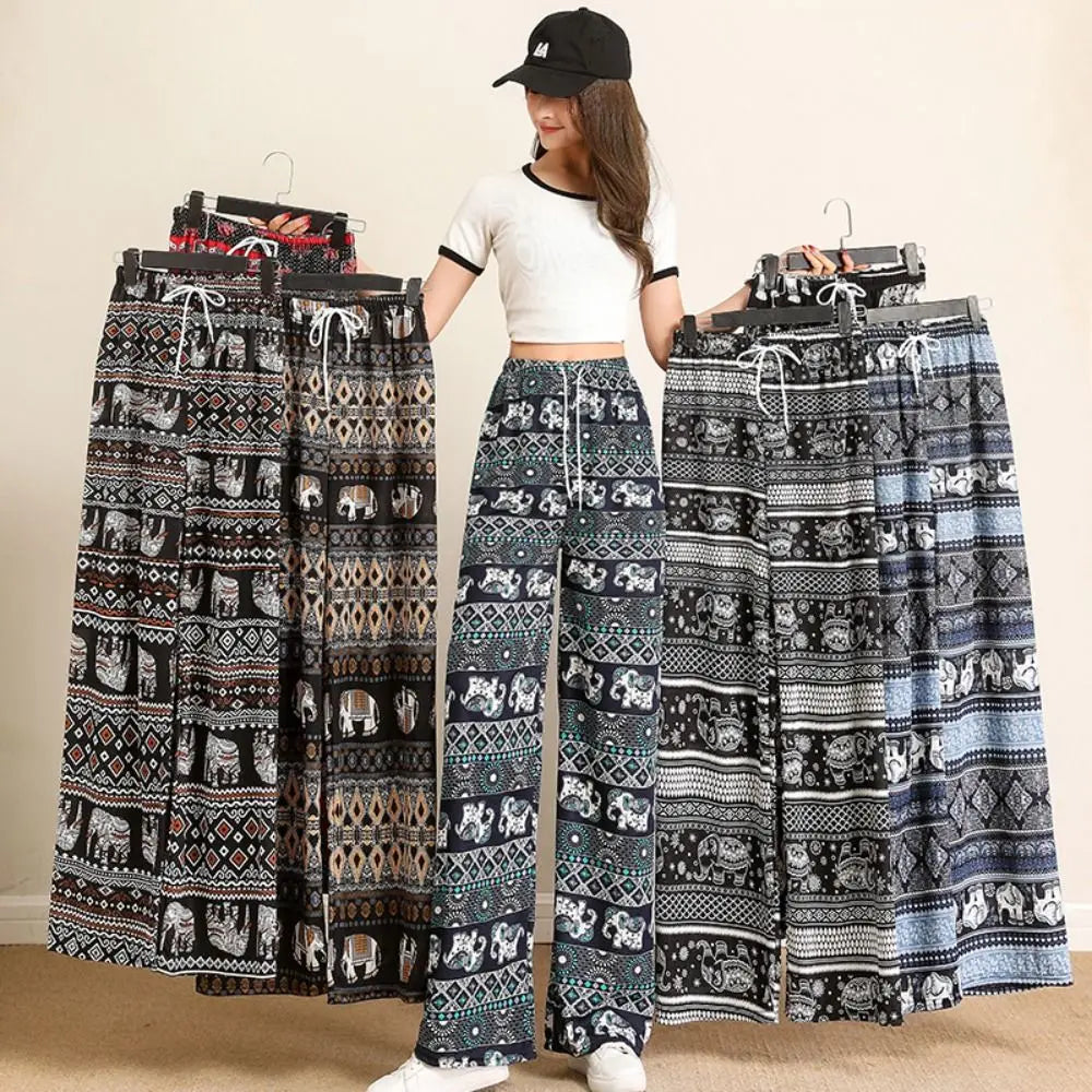 Thai Elephant Printed Pants