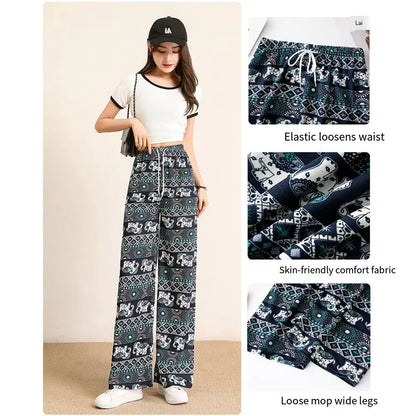 Thai Elephant Printed Pants