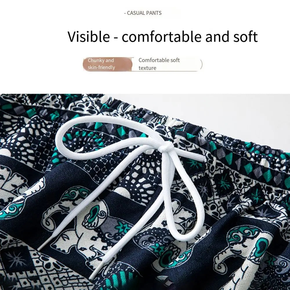 Thai Elephant Printed Pants