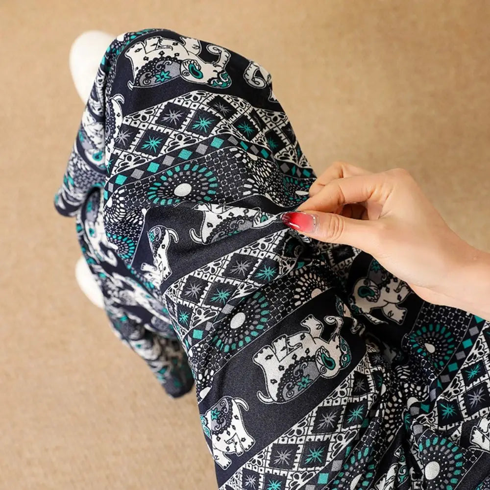 Thai Elephant Printed Pants