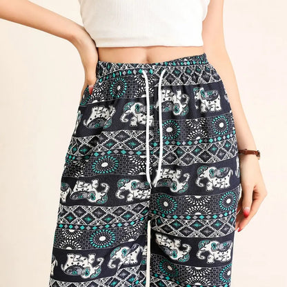 Thai Elephant Printed Pants
