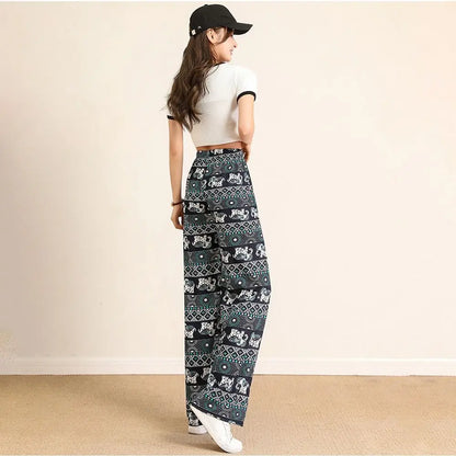 Thai Elephant Printed Pants