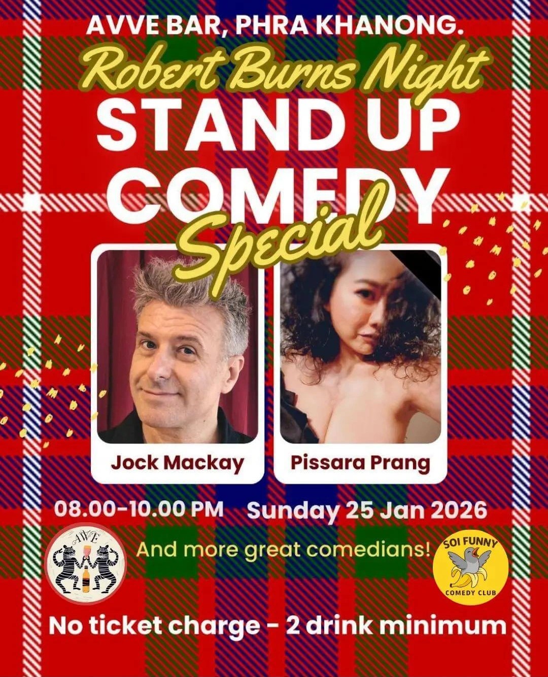 Bangkok: Robert Burns Night at Soi Funny Comedy Club